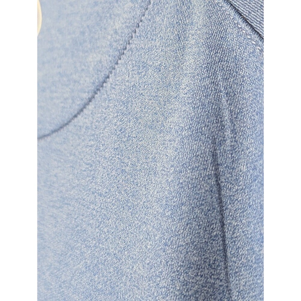 Peter Millar Perth Performance Golf Pullover Mens XL Blue Ombre L/S !/4 Zip Logo - Picture 7 of 10